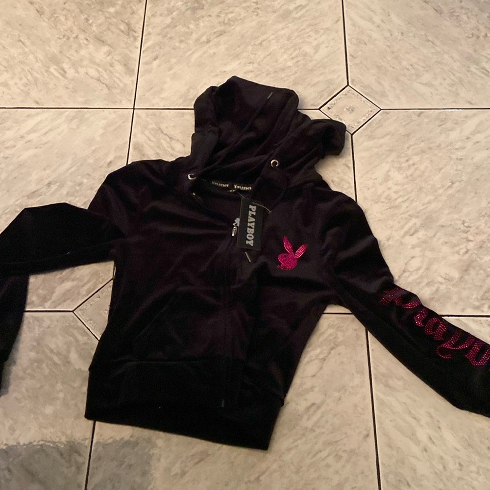 Playboy zipper down hoodie no tags